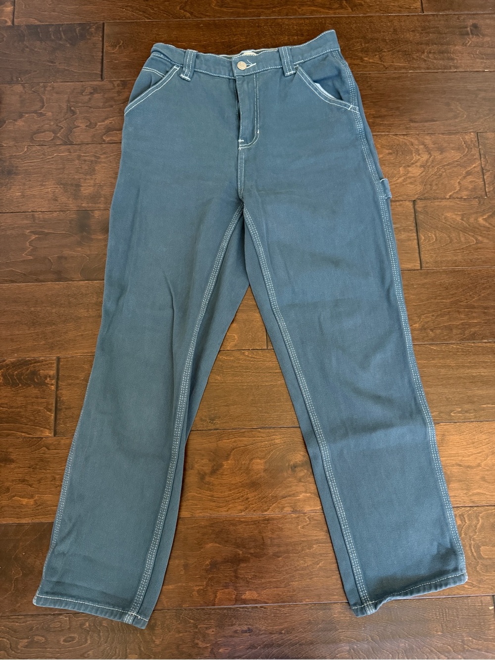 PacSun Women's Straight Leg Jeans in Slate Blue
